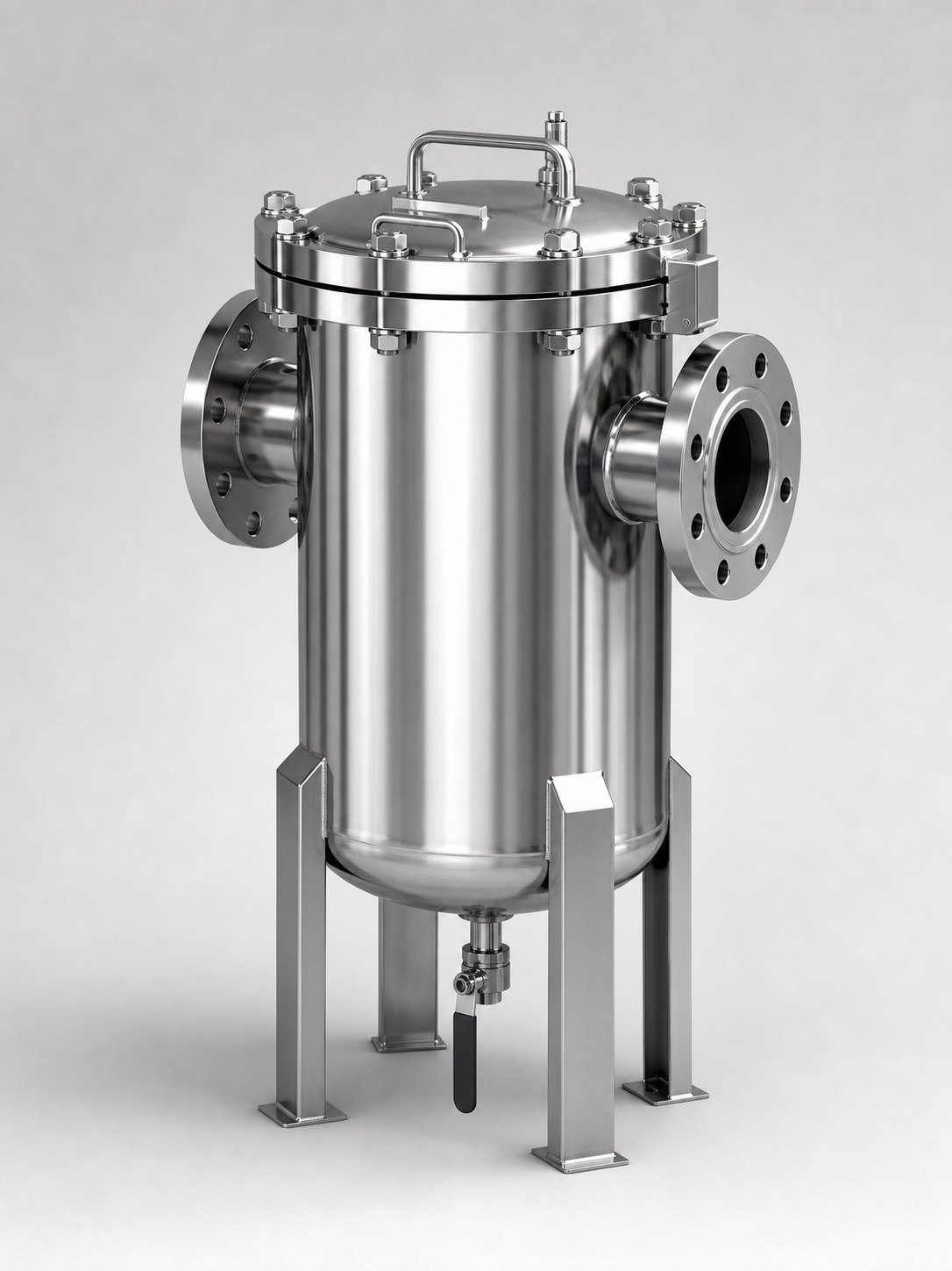 ASTERFIL stainless steel basket strainer for pipeline liquid filtration